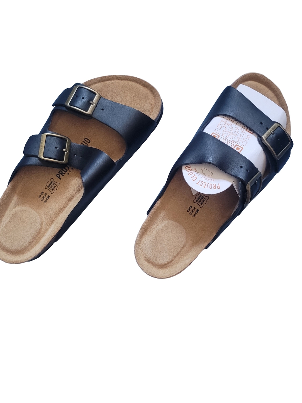 New Never Worn Project Cloud Sandals Leather Size 8
